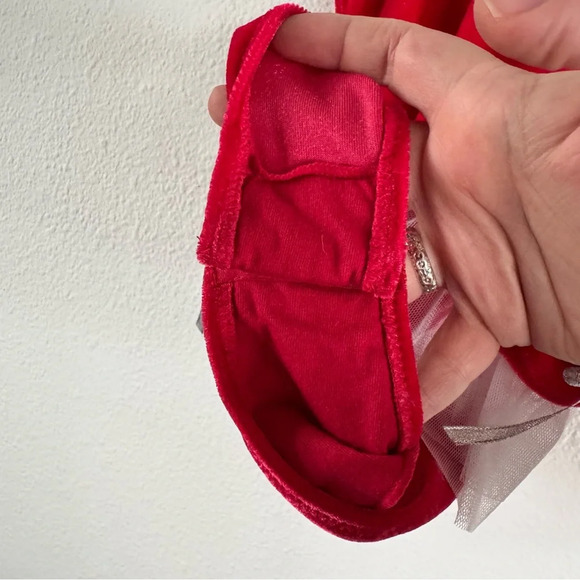 Boudoir Velvet Santa Teddy Bodysuit Christmas Intimate Lengerie Festive Small - Picture 10 of 13